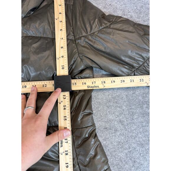 Patagonia Puffer Jacket Womens Small Brown Hooded Insulated Quilted Gorpcore - Picture 2 of 6